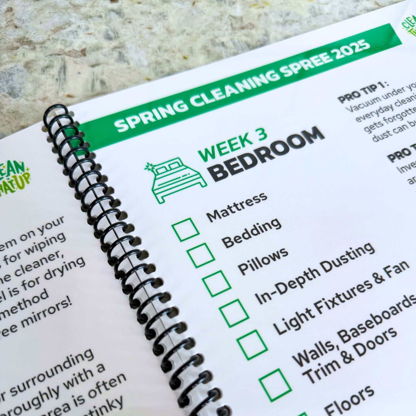 Spring Cleaning Spree Checklist - Printed Edition