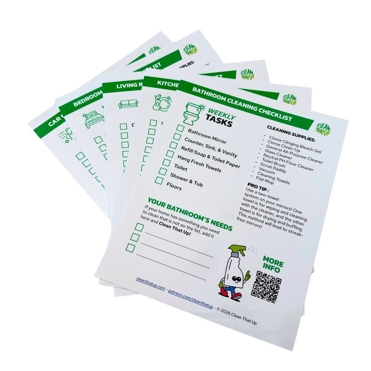 Weekly Checklist Bundle - Printed Edition
