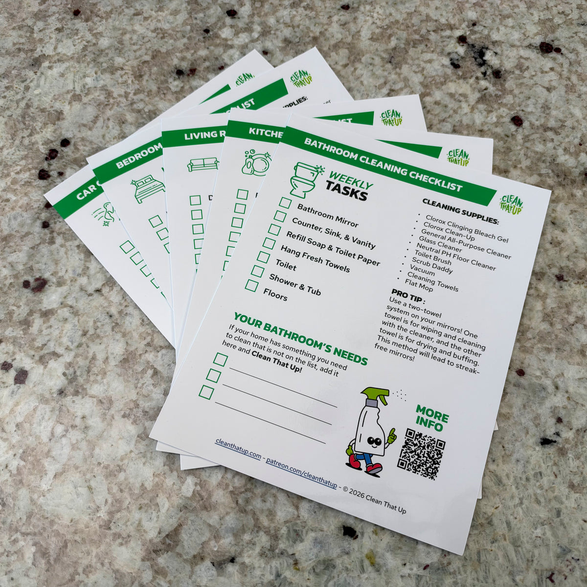 Weekly Checklist Bundle - Printed Edition